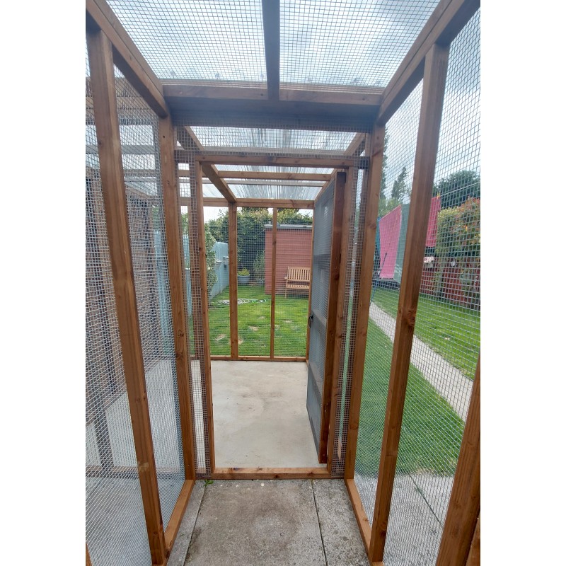 6ft x 6ft Freestanding Catio with security door 16G 1